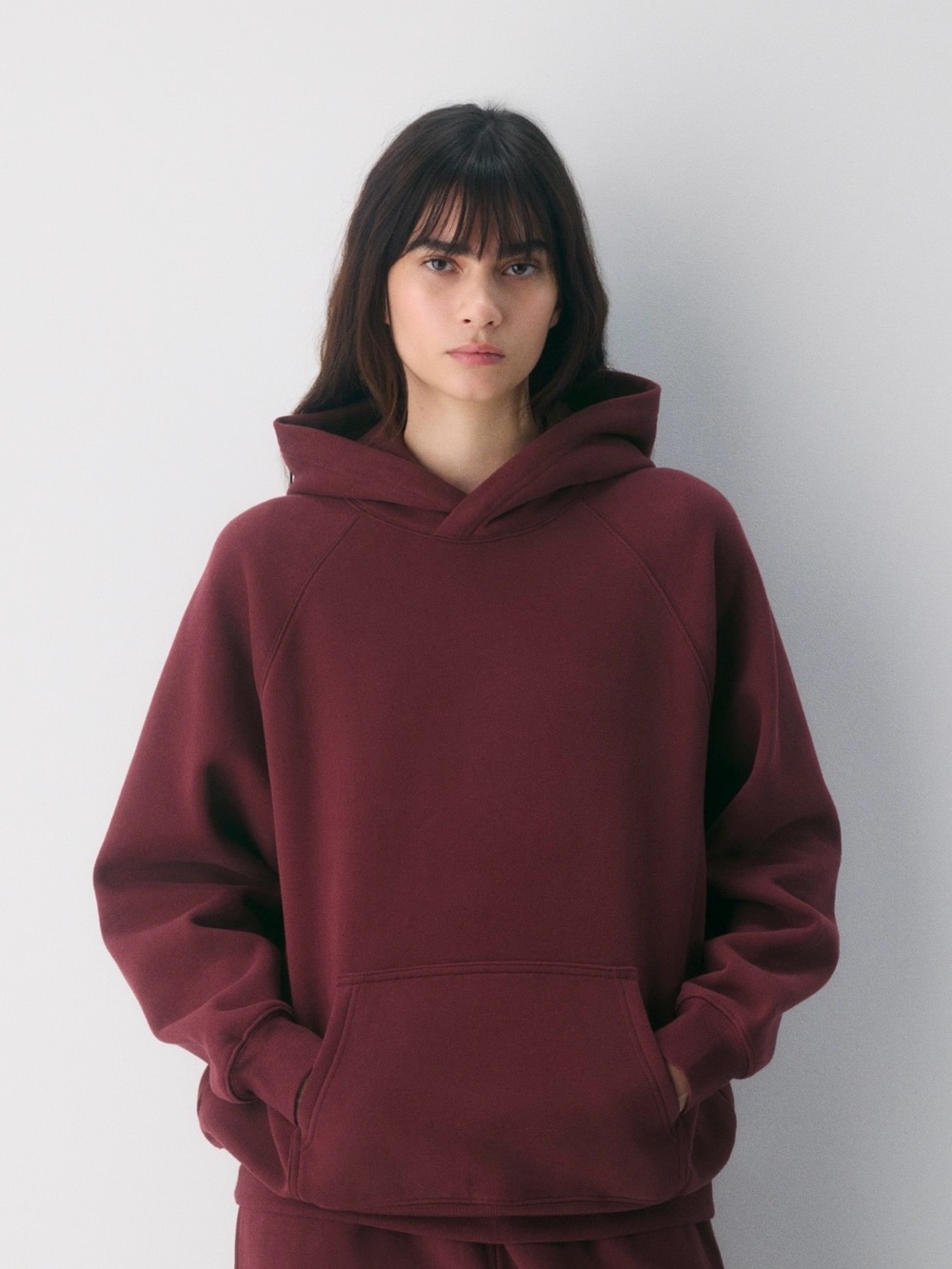 Sumac Burgundy Oversized Hoodie